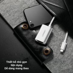 Cáp chuyển đổi Type C sang VGA UGREEN CM114 Hỗ trợ độ phân giải 1920x1080P/60Hz – Lõi đồng nguyên chất, truyền tải tín hiệu ổn định