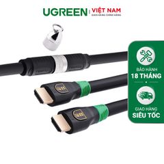 Cáp HDMI sang DIN 19P UGREEN HD125 – Giao diện USB 2.0 tốc độ truyền tải 480Mbps, độ dài 10-20m cho công trình