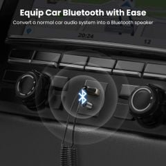 Bộ thu Bluetooth 5.0 UGREEN CM309 – Tích hợp mic đàm thoại trên ô tô –  Kết nối đồng thời 2 thiết bị hỗ trợ nghe và gọi