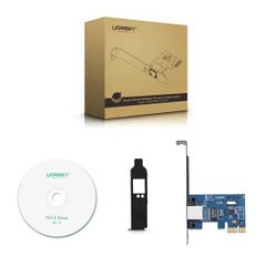 Card mạng UGREEN 30771 LAN PCI Express Gigabit Ethernet 10/100/1000Mbps Ugreen 30771 cao cấp – Hàng Chính Hãng