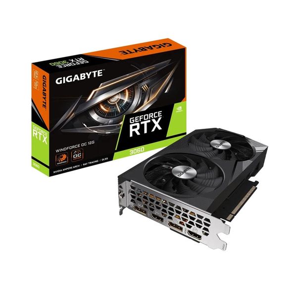 VGA - Card màn hình Gigabyte RTX 3060 WINDFORCE OC 12G (GV-N3060WF2OC-12GD)