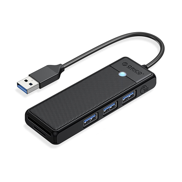 Bộ chia/ Hub USB ra 4 cổng USB 3.0 Orico PAPW3AT-U3-015-BK-EP (Đen)