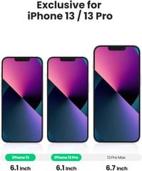 Kính cường lực UGREEN SP207 – Dành cho iPhone Pro Max, kích thước 6.7inch – Độ cứng 9H chống xước, bám vân tay – Đi kèm bộ phụ kiện tự lắp đặt
