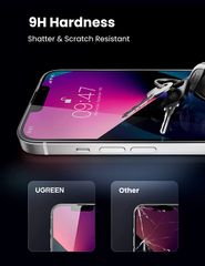 Kính cường lực UGREEN SP207 – Dành cho iPhone Pro Max, kích thước 6.7inch – Độ cứng 9H chống xước, bám vân tay – Đi kèm bộ phụ kiện tự lắp đặt