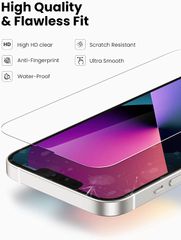 Kính cường lực UGREEN SP207 – Dành cho iPhone Pro Max, kích thước 6.7inch – Độ cứng 9H chống xước, bám vân tay – Đi kèm bộ phụ kiện tự lắp đặt