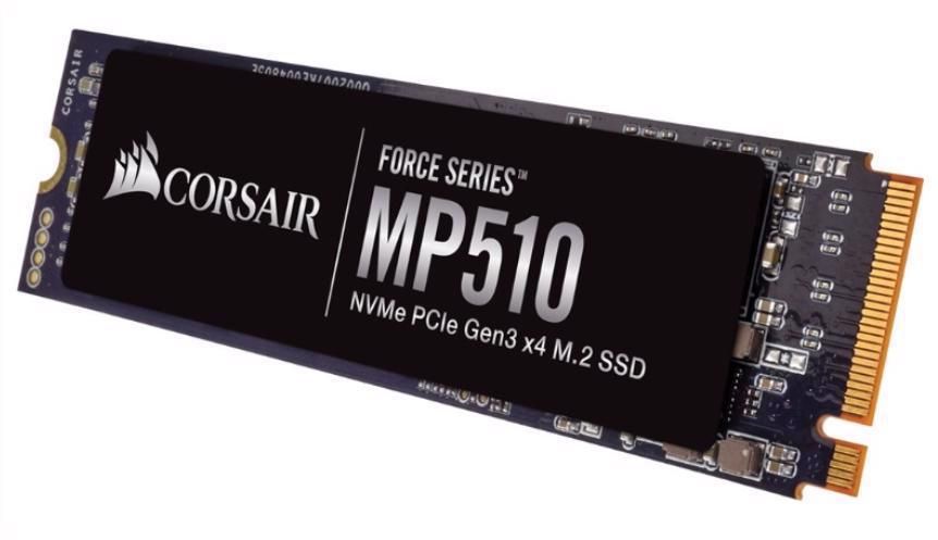 Ổ cứng SSD Corsair Force MP510 240GB M.2 2280 PCIe NVMe Gen 3x4 (Đọc 3100MB/s - Ghi 1050MB/s)