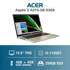 Laptop - Máy tính xách tay Acer Aspire 3 A315-58-53S6 NX.AM0SV.005