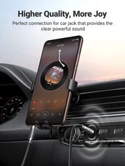 Cáp âm thanh 3.5mm UGREEN AV150 đầu mạ vàng, đây bọc dù