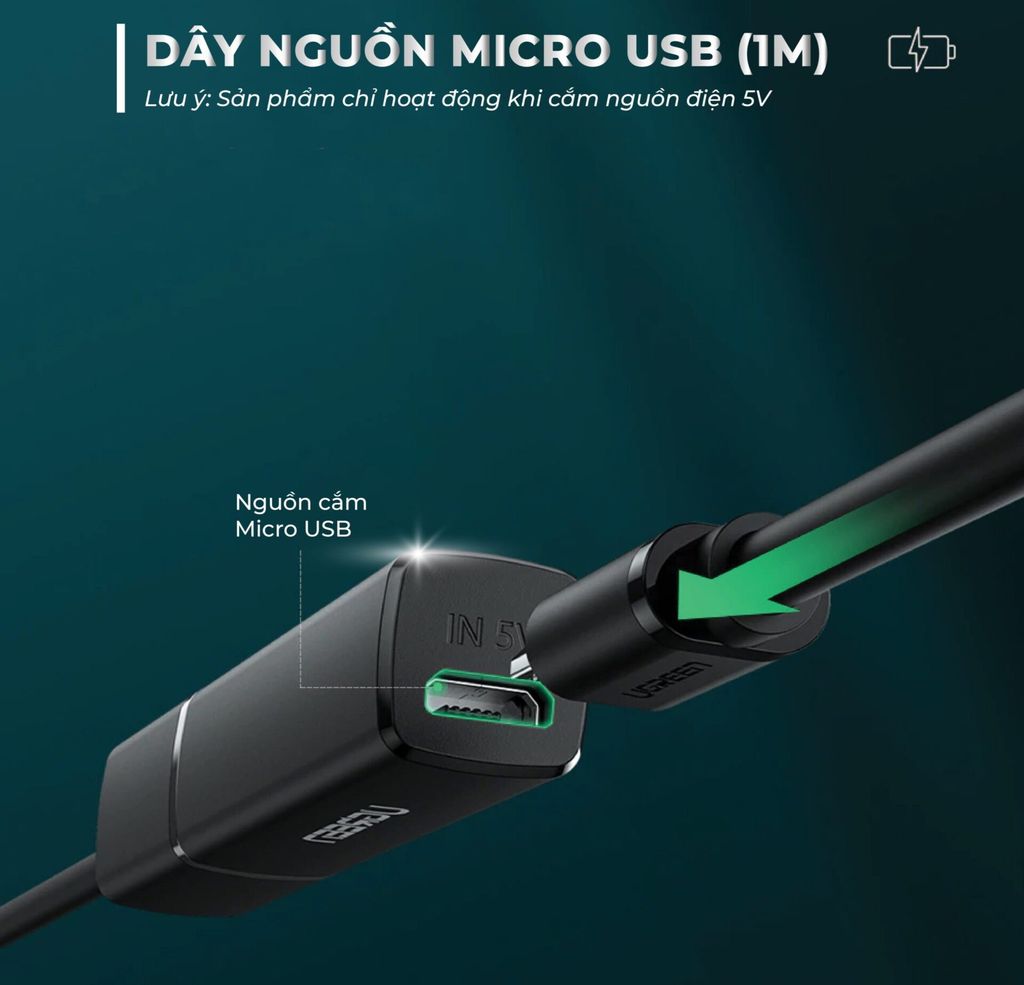 Bộ phát Bluetooth UGREEN CM150 Hỗ trợ âm thanh Hifi chất lượng cao, cổng Optical, cổng 3.5mm