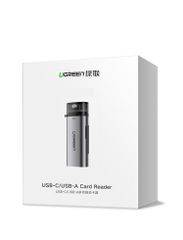 Đầu đọc thẻ Type C UGREEN CM184 – 2 khe thẻ cắm SD và TF – Hỗ trợ chức năng OTG