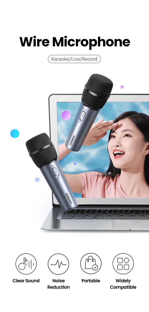 Mic UGREEN CM427 thu âm không dây