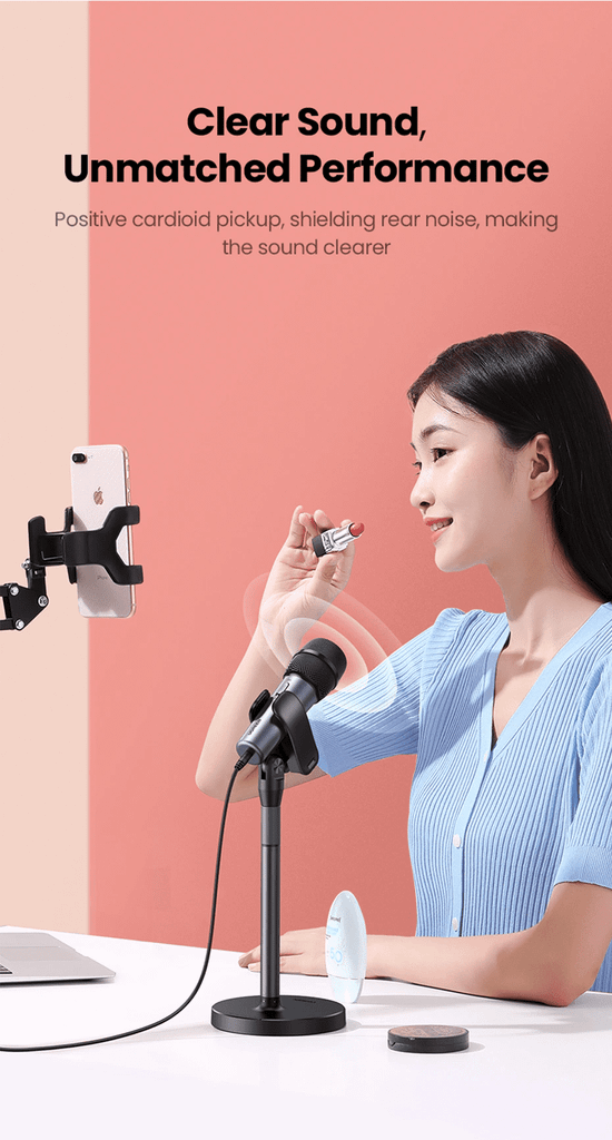 Mic UGREEN CM427 thu âm không dây