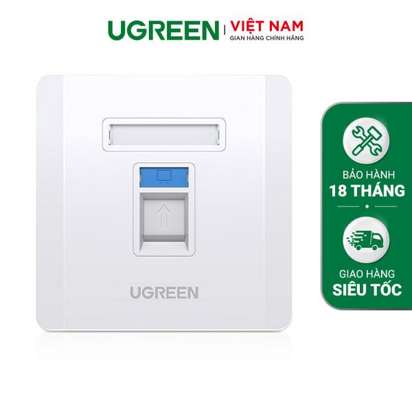 Mặt nạ mạng âm tường UGREEN NW144 – 1 cổng RJ45