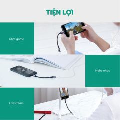 Cáp chuyển Lightning sang 3.5mm UGREEN US211 cáp Iphone sang 3.5mm