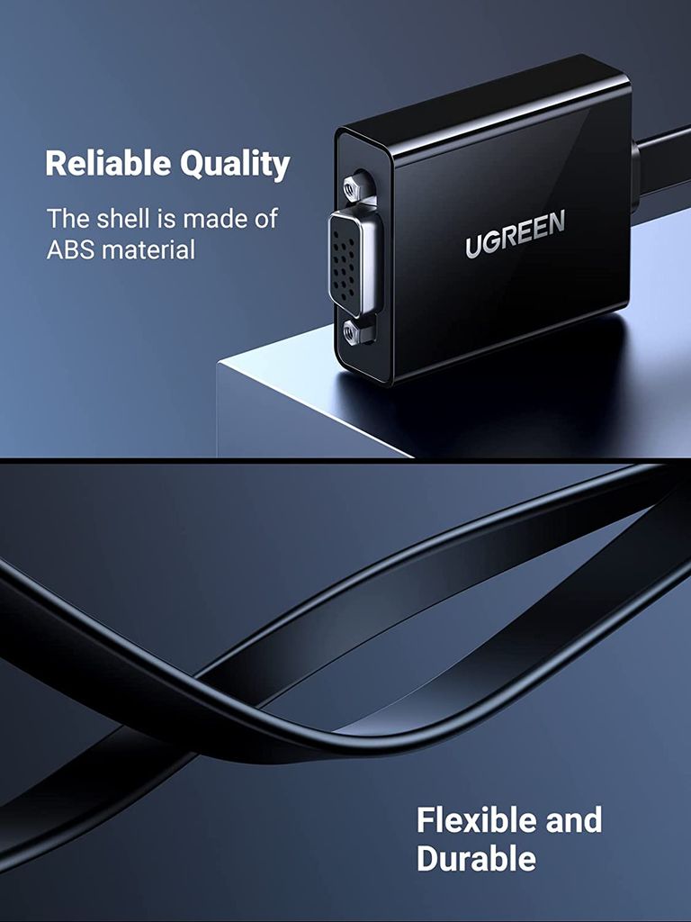 Cáp HDMI to VGA Ugreen 60738 60739 CM270