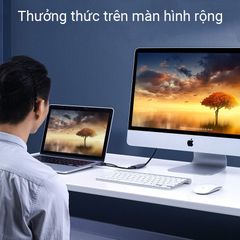 Cáp chuyển đổi HDMI sang Mini Displayport UGREEN CM239 Hỗ trợ 4Kx2K – Kết nối mạ vàng, dài 10cm