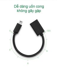 Cáp OTG Mini USB 2.0 UGREEN US249 – Lõi đồng nguyên chất, tốc độ truyền tải cao