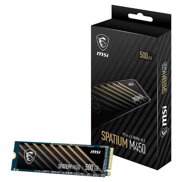 MSI SPATIUM M450 500GB – NVMe PCie Gen 4.0 x4 M.2 SSD