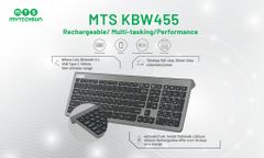 Bàn phím sạc không dây MYTECHSUN KBW455