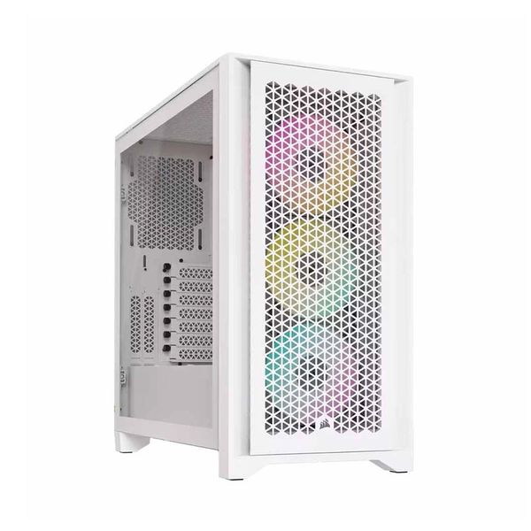 Vỏ máy tính Corsair iCUE 4000D RGB Airflow, True White - CC-9011241-WW