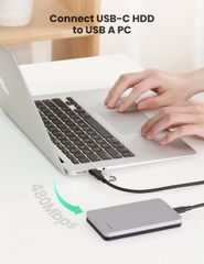 Đầu chuyển USB 2.0 sang Type-C UGREEN 50568 – Tốc độ truyền 480Mbps – Thiết kế nhỏ gọn, kèm móc treo tiện lợi