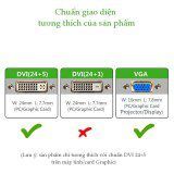 Đầu chuyển đổi DVI 24+5 sang VGA (15 chân) UGREEN 20122 Đầu kết nối mạ vàng 24K