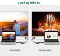 Bộ chuyển đổi VGA sang HDMI + Audio 3.5mm  UGREEN 60814 Hỗ trợ phân giải Full HD 1080p@60HZ – Cổng nguồn Micro USB 5V – Bảo hành 18 tháng
