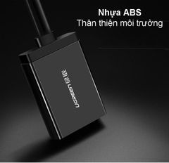 Bộ chuyển đổi VGA sang HDMI + Audio 3.5mm  UGREEN 60814 Hỗ trợ phân giải Full HD 1080p@60HZ – Cổng nguồn Micro USB 5V – Bảo hành 18 tháng