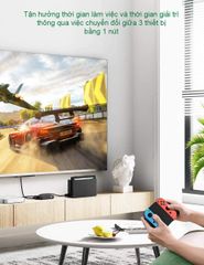 Bộ gộp HDMI 3 vào 1 UGREEN 80125 – Hỗ trợ phân giải Ultra Full HDR 4K 3840×2160@30Hz – Cấp nguồn cổng Micro USB 5V