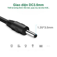 Dây nguồn 3.5mm UGREEN US277 – Chuyển USB 2.0 sang DC 3.5mm thuần đồng