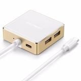 Bộ chuyển đổi USB type C sang VGA cùng Hub USB 1 cổng 3.0 và 2 cổng 2.0 hỗ trợ cổng sạc Macbook USB – C UGREEN US183 30442