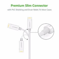 Cáp sạc nhanh Lightning chuẩn MFi UGREEN US155