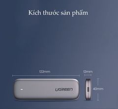 Hộp đựng ổ cứng UGREEN CM238 – Tương thích M2 SATA NGFF/NVME B-Key / M-Key và M+B Key 2280/2260/2242/2230