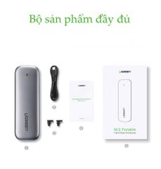 Hộp đựng ổ cứng UGREEN CM238 – Tương thích M2 SATA NGFF/NVME B-Key / M-Key và M+B Key 2280/2260/2242/2230