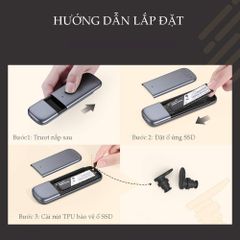 Hộp đựng ổ cứng UGREEN CM238 – Tương thích M2 SATA NGFF/NVME B-Key / M-Key và M+B Key 2280/2260/2242/2230