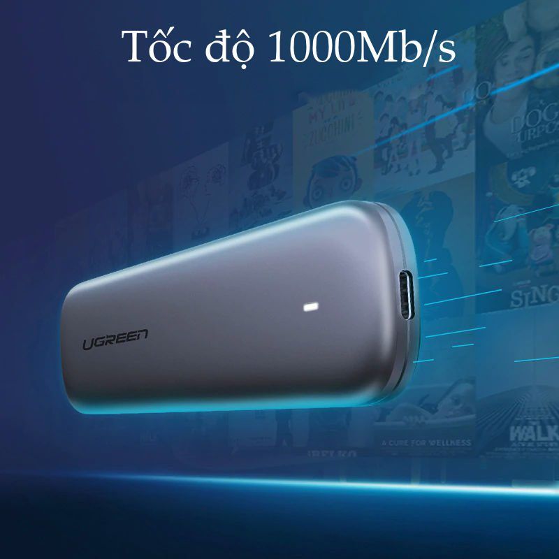 Hộp đựng ổ cứng UGREEN CM238 – Tương thích M2 SATA NGFF/NVME B-Key / M-Key và M+B Key 2280/2260/2242/2230