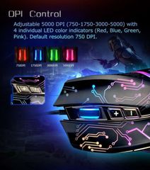 Chuột - Mouse USB LED Black MS9010 AULA