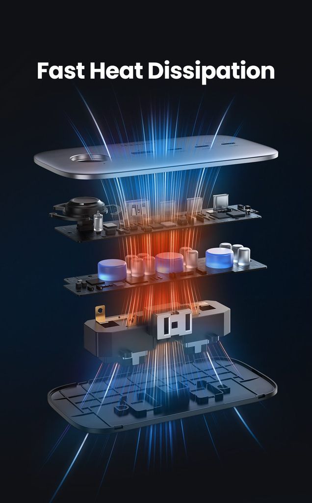 Ổ cắm điện đa năng UGREEN CD270 trạm sạc để bàn  100W, 3 xUSB-C , 1 x USB-A