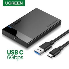Hộp đựng ổ cứng UGREEN US221 Truyền dữ liệu 5Gbps .tương thích HDD/SSD 2.5