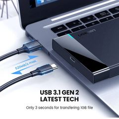 Hộp đựng ổ cứng UGREEN US221 Truyền dữ liệu 5Gbps .tương thích HDD/SSD 2.5
