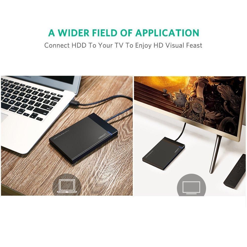 Hộp đựng ổ cứng UGREEN US221 Truyền dữ liệu 5Gbps .tương thích HDD/SSD 2.5