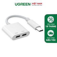 Bộ mở rộng Type-C UGREEN CM232 – Hỗ trợ xuất âm thanh Hifi , sạc nhanh dòng 3A