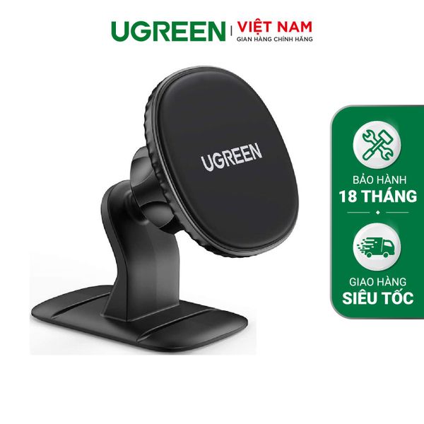 Giá đỡ điện thoại trên ô tô UGREEN LP176 – Chất liệu plastic, đệm silicon chống shock, chống xước