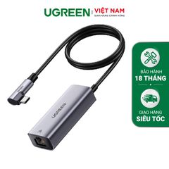 Bộ chuyển đổi Type-C sang LAN, PD 100W UGREEN 80605 – Tốc độ truyền lên đến 1000Mbps