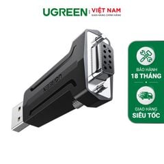 Đầu chuyển USB 2.0 sang COM DP9 RS 232 UGREEN 80111 – Tốc độ truyền 1Mbps – Đầu mạ Niken cao cấp