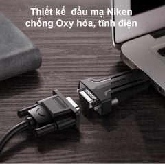 Đầu chuyển USB 2.0 sang COM DP9 RS 232 UGREEN 80111 – Tốc độ truyền 1Mbps – Đầu mạ Niken cao cấp