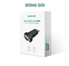 Đầu chuyển USB 2.0 sang COM DP9 RS 232 UGREEN 80111 – Tốc độ truyền 1Mbps – Đầu mạ Niken cao cấp