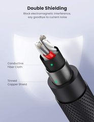 Cáp âm thanh 3.5mm UGREEN AV171 – Đầu mạ bạc chống ăn mòn , truyền tải tín hiệu ổn định – Dây bện mềm mại tăng tuổi thọ sử dụng