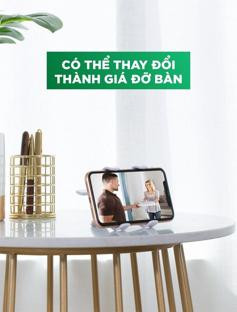 Giá đỡ điện thoại UGREEN LP113 kẹp bàn, cổ nghỗng, xoay 360 độ
