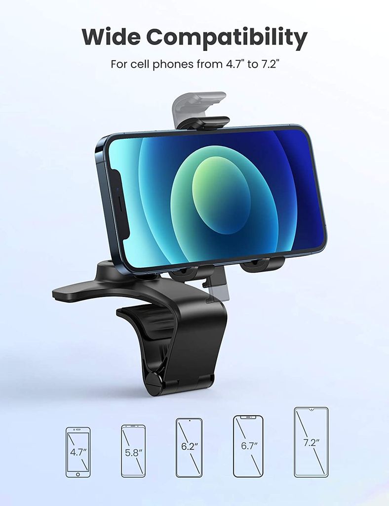 Giá đỡ điện thoại trên ô tô UGREEN LP369 – Mặt đệm chống trơn trượt – Giữ chặt điện thoại chống shock, rung lắc